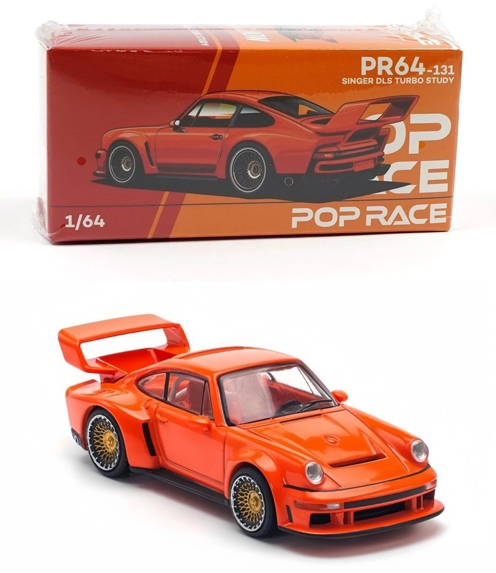 Pop Race Porsche Singer DLS Turbo Study Orange 1:64 PR640131 | eBay