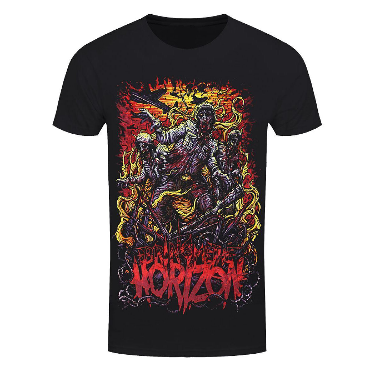 Bring Me The Horizon T-Shirt BMTH Zombie Army Band Official New