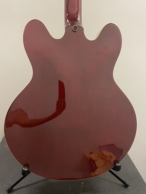 2004 Epiphone 335 DOT Deluxe Electric Guitar Flame Wine Red