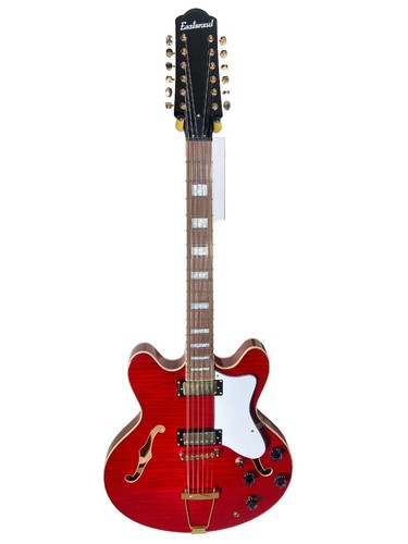 Electric Guitar Eastwood Custom K-200 DLX Deluxe Semi Hollow S/N