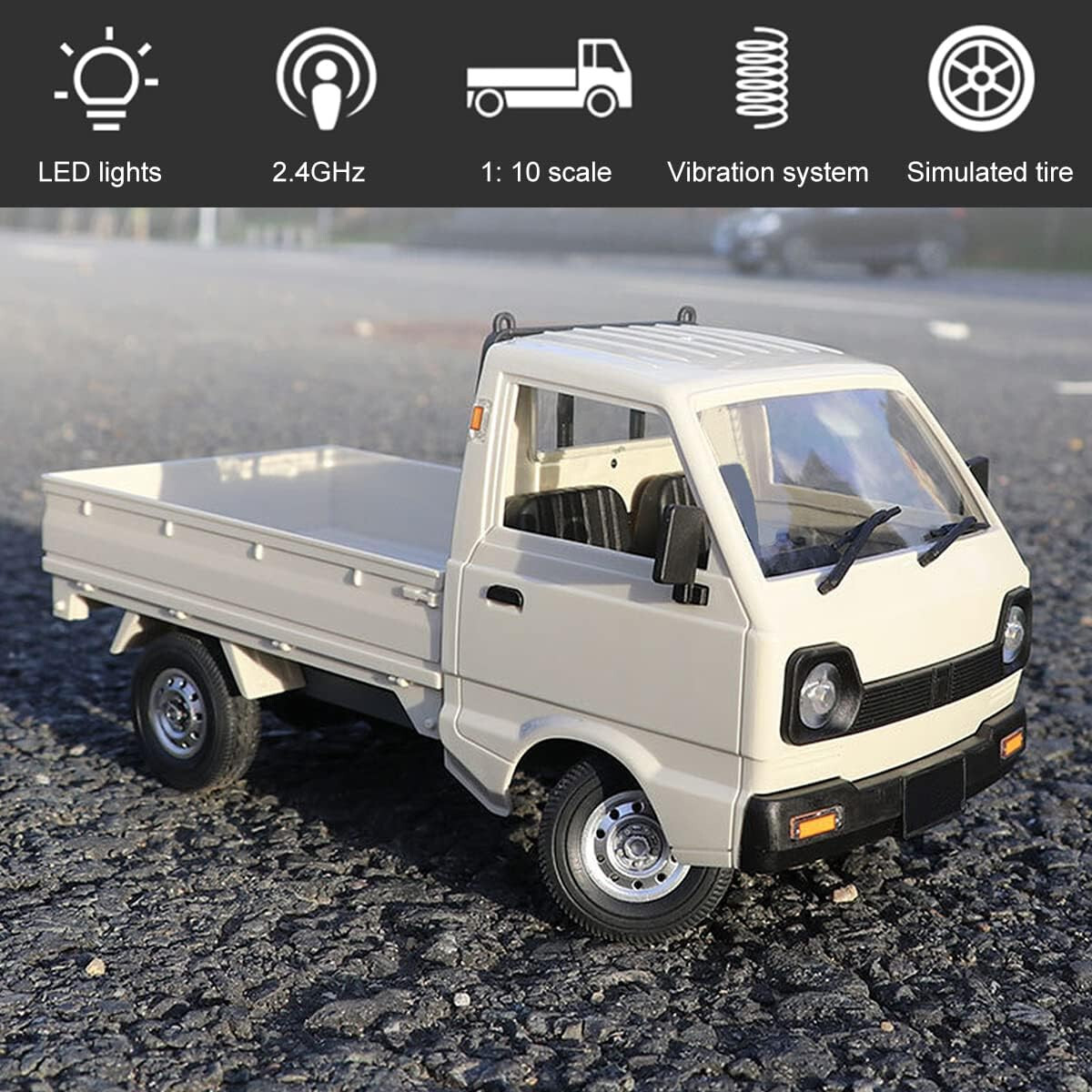 WPL D12 Kei Truck RC Car 1/10 2.4Ghz Remote Control Rock Crawler