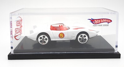 Hot Wheels Speed Racer Mach 5 white. 2008 Toy Fair model. crystal