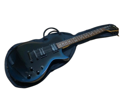Used Burny / Fernandes LS-55S Les Paul-ish Black Sustainer Bigsby
