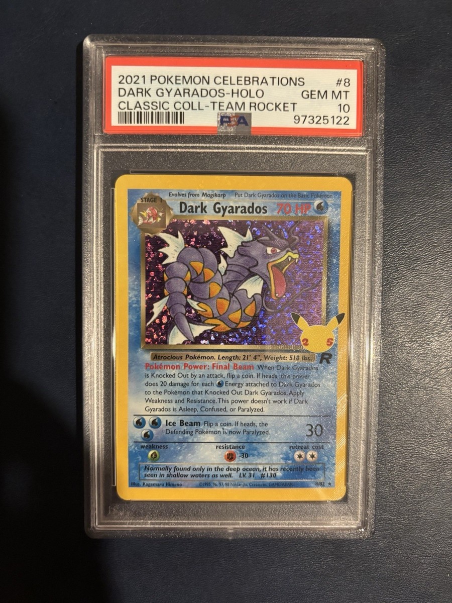2021 POKEMON CELEBRATIONS CLASSIC COLLECTION #8 DARK GYARADOS-HOLO