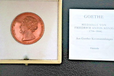 Medaille von Friedrich Anton König,Kupfer,Johann Wolfgang v