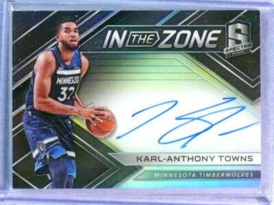 2017-18 Spectra In The Zone Karl-Anthony Towns Autograph Auto #67