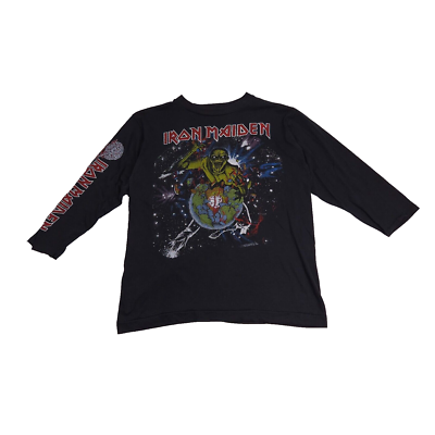 Vintage IRON MAIDEN Concert T-Shirt Tour Shirt 1983 Size M/L World