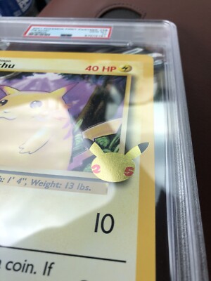 PSA 10 POKEMON CARD ENGLISH PIKACHU 25th ANNIVERSARY JUMBO *POP 6