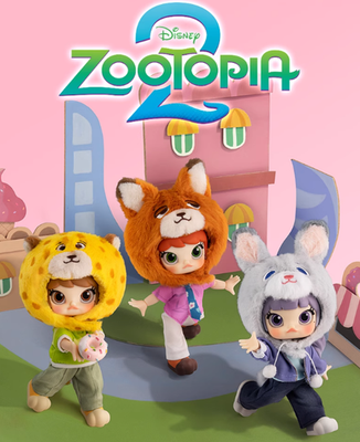 Authentic Molly Zootopia 2 Series Blind Box Figures Toy 1/12