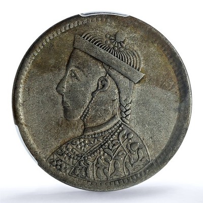 China Tibet 1 rupee XF Details PCGS LM-359 silver coin 1911 - 1933