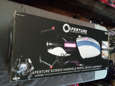 NECA Aperture Science Handheld Portal Device Gun Custom Kit New