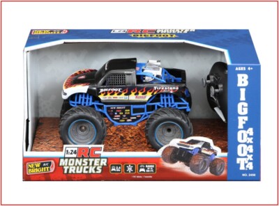 Hot Wheels RC 1:24 DESERT FLAME BIGFOOT Monster Truck Radio