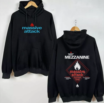MASSIVE ATTACK MEZZANINE European Tour Hoodie Full Size S-5XL