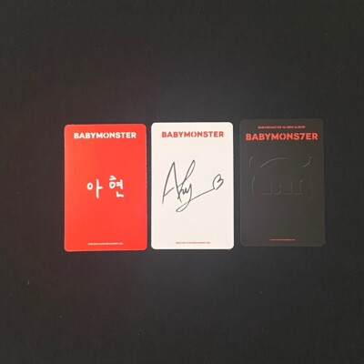 BABYMONSTER Lucky draw Photocard set of 3 AHYEON 1st MINI ALBUM