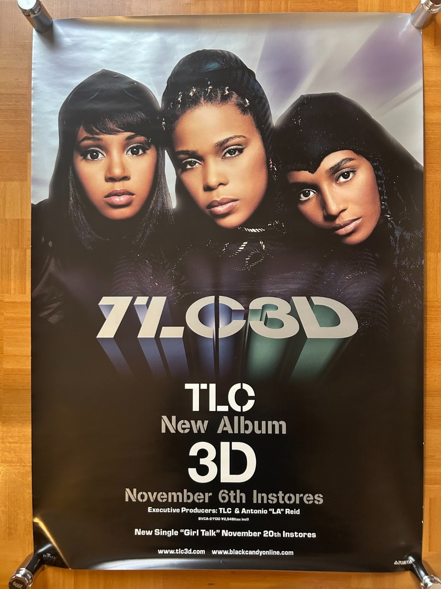 TLC / 3D (2001) Japan Original Promo Poster B2 20x28in (515x728mm