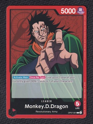 One Piece CG Monkey D Dragon OP07-001 500 Years in the Future L