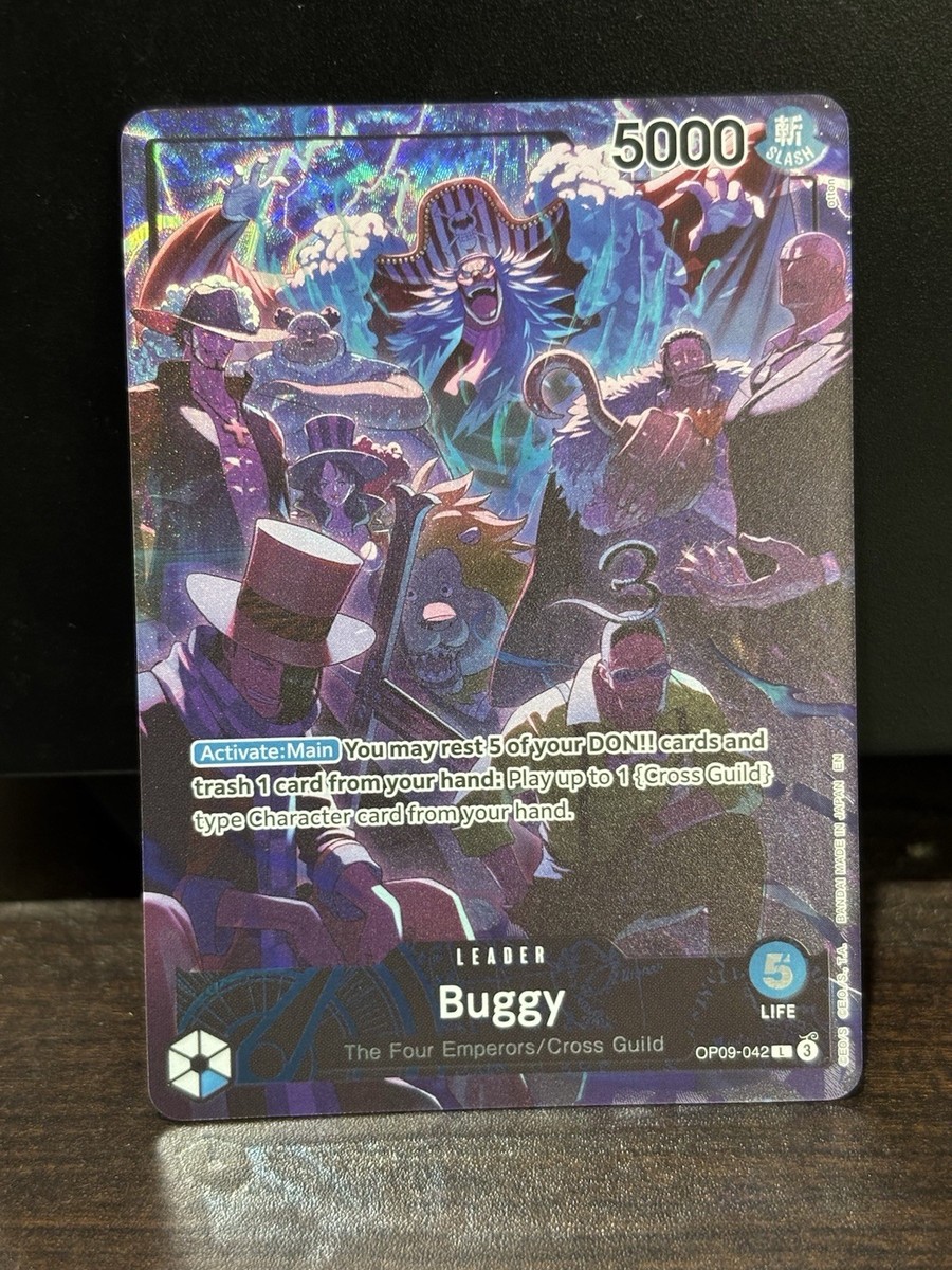 Buggy OP09-042 Alt Art Leader One Piece English Version 2nd