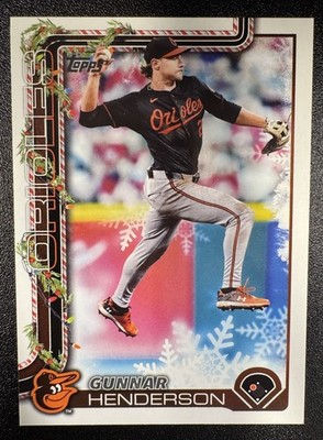 2025 Topps Holiday Gunnar Henderson #H18 Orioles | eBay