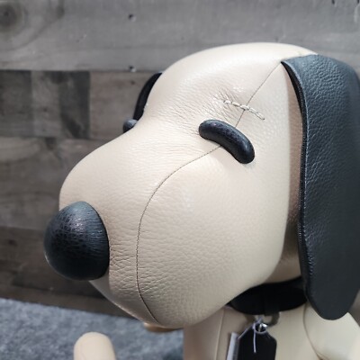 Coach X Peanuts Snoopy Collectible Plush Silver Ivory Bear Charlie