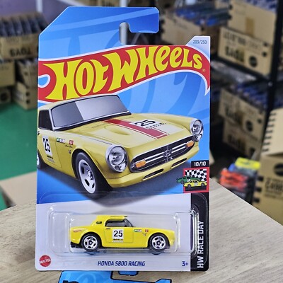 HOT WHEELS HONDA S800 RACING YELLOW 2024 SERIES HW RACE DAY | eBay