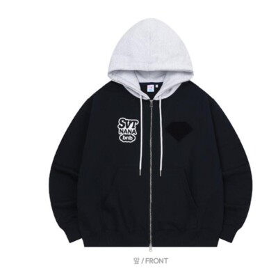 NANA bnb WITH SEVENTEEN Official GOODS MD Zip-Up Hoodie L SIZE NEW