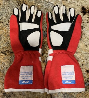 MIR Racing Gloves | XL | Red With White