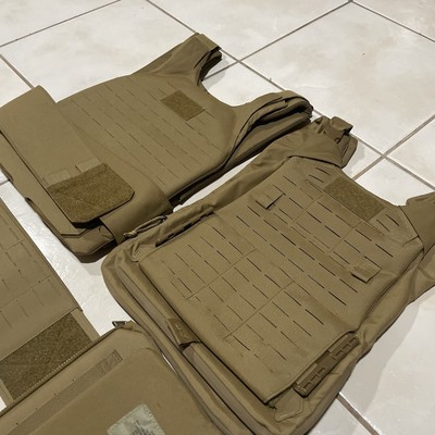 New USMC Marines GEN 3 Plate Carrier Vest Laser Cut Coyote Brown X