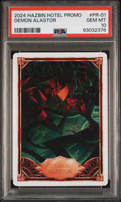 2024 HAZBIN HOTEL TRADING CARDS PROMO #PR-01 DEMON ALASTOR PSA 10