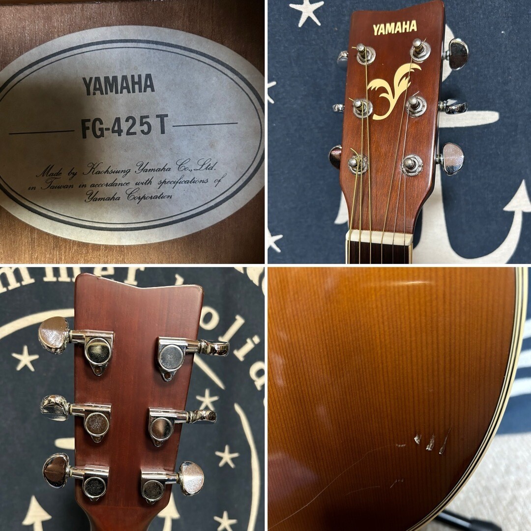 Acoustic Guitar Yamaha FG425T Tinted Natural Color Good sound | eBay
