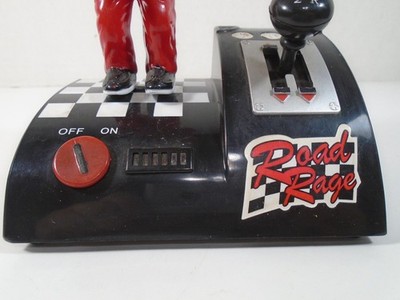 Gemmy 2005 Red Road Rage Racer Angry Mad Race Car Driver 30650