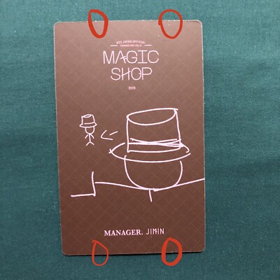 BTS JIMIN 5TH MUSTER JAPAN FANMEETING DVD PHOTOCARD [US SELLER] | eBay