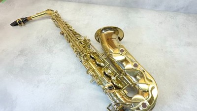 Yamaha YAS-32 Alto Saxophone Purple Logo Japan Serial 013438 Key