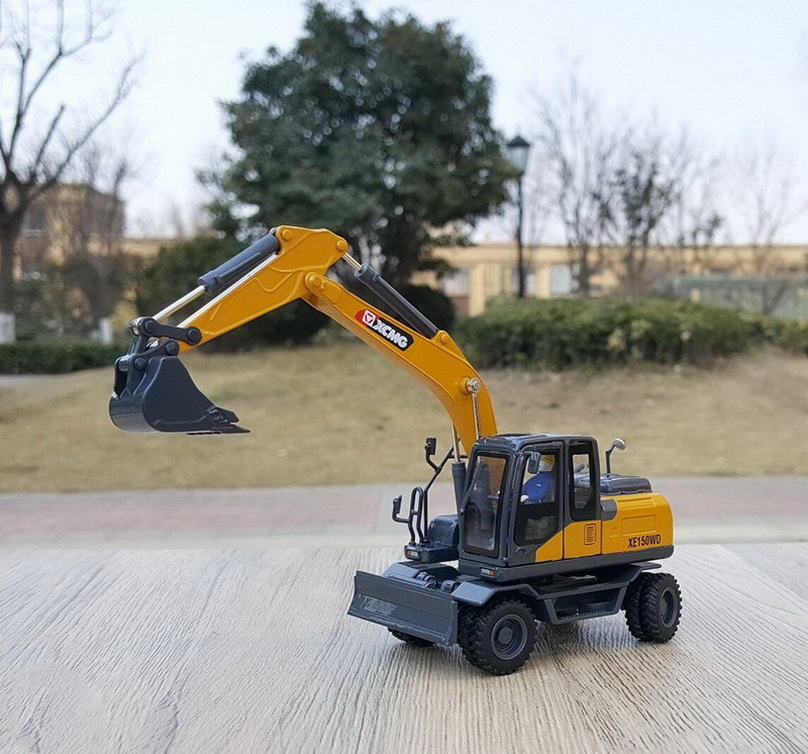 1/50 Scale XCMG XE150WD Wheeled Excavator Diecast Model Collection