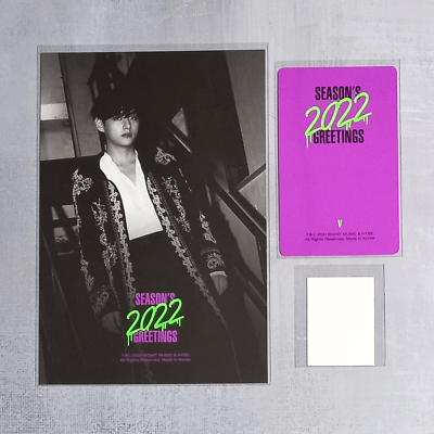 BTS 2022 Season's Greetings Photo Card Postcard ID Photo - V Set