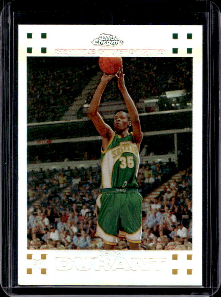 Kevin Durant 2007 Topps Chrome #131 Refractor /1499 Price Guide
