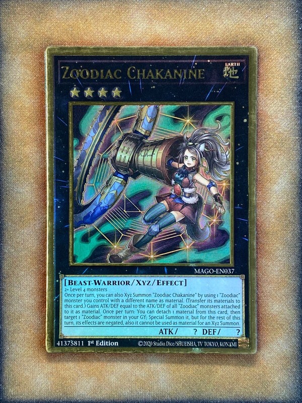 Yugioh Zoodiac Chakanine MAGO-EN037 Gold Rare 1st Ed NM | eBay