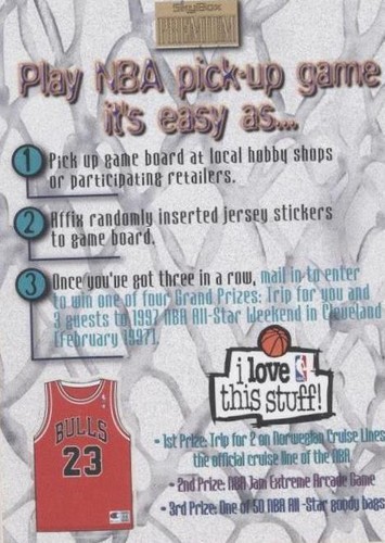 1996-97 MICHAEL JORDAN SKYBOX EX2000 CREDENTIALS GOLD CARD GM 10