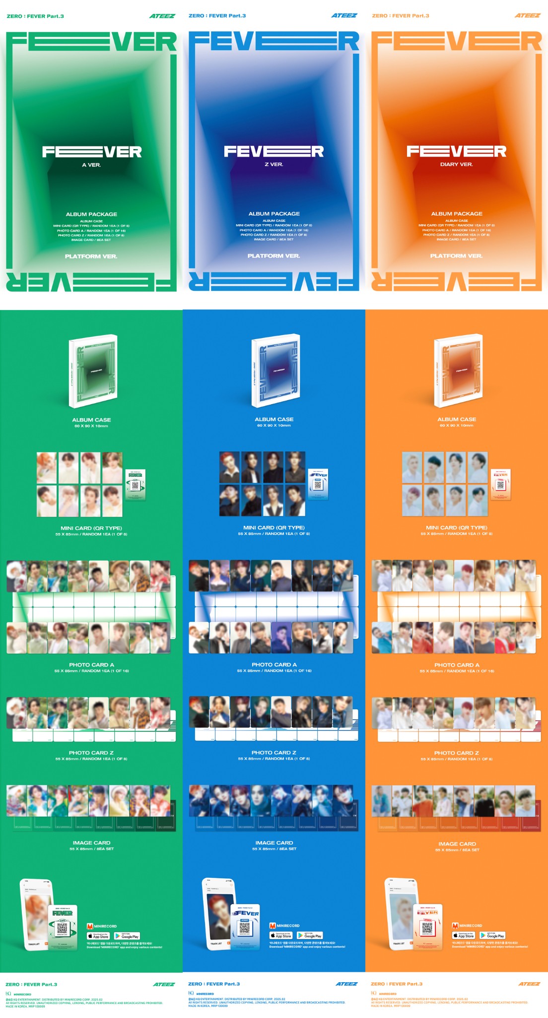 ATEEZ ZERO : FEVER Part.3 Platform ver QR+Photocard+Etc+Tracking