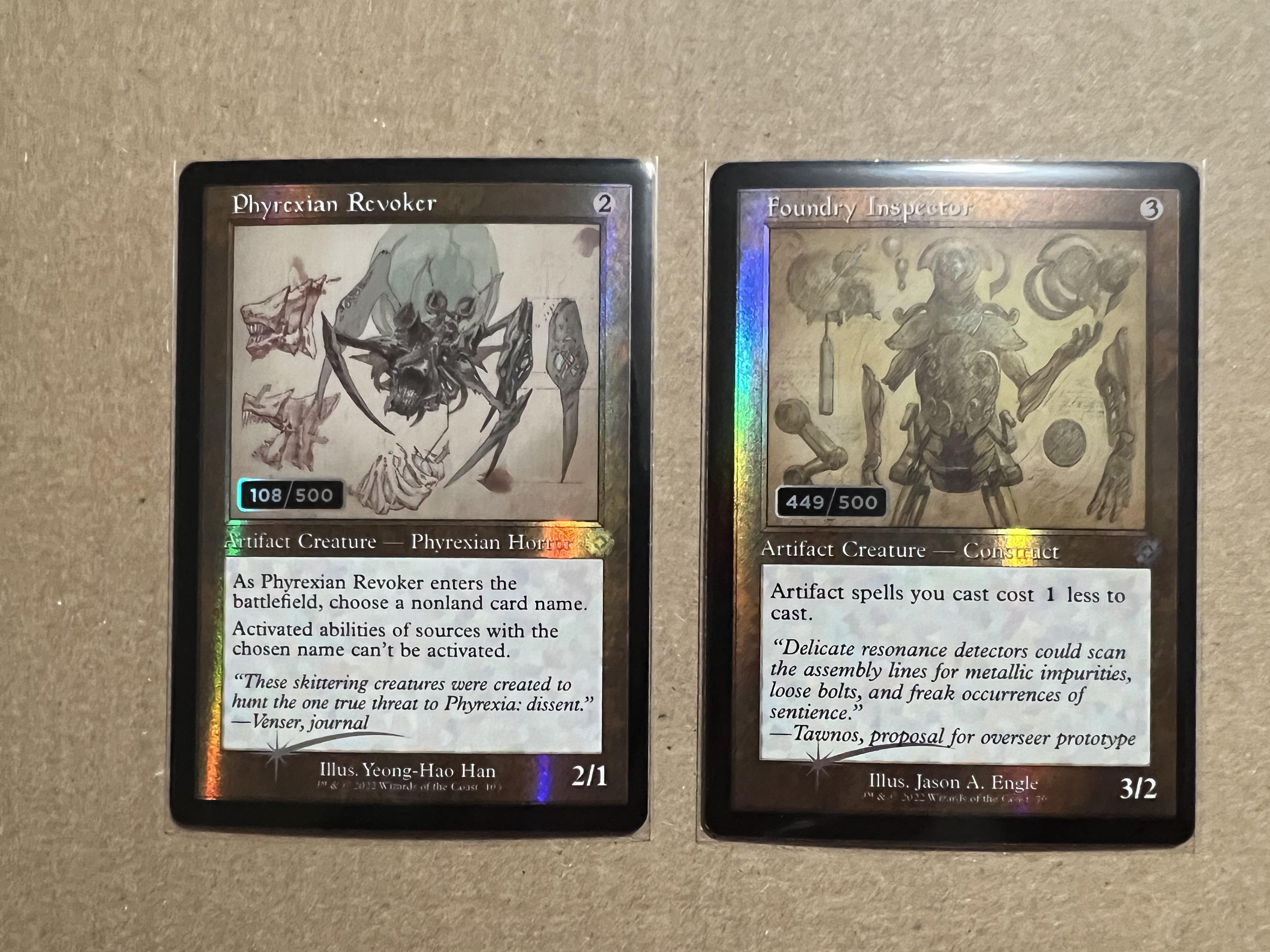 同じ箱からシリアルナンバー入りのカード2枚も出た : r/mtg