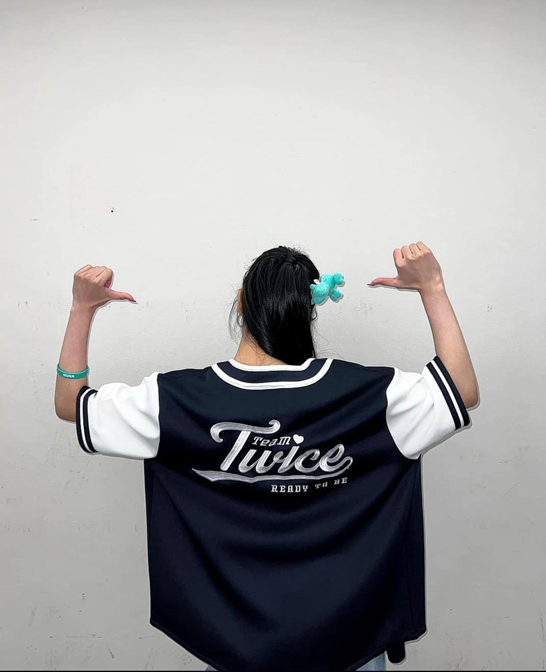Can someone id mina's twice ready to be baseball jersey. Tyia : r