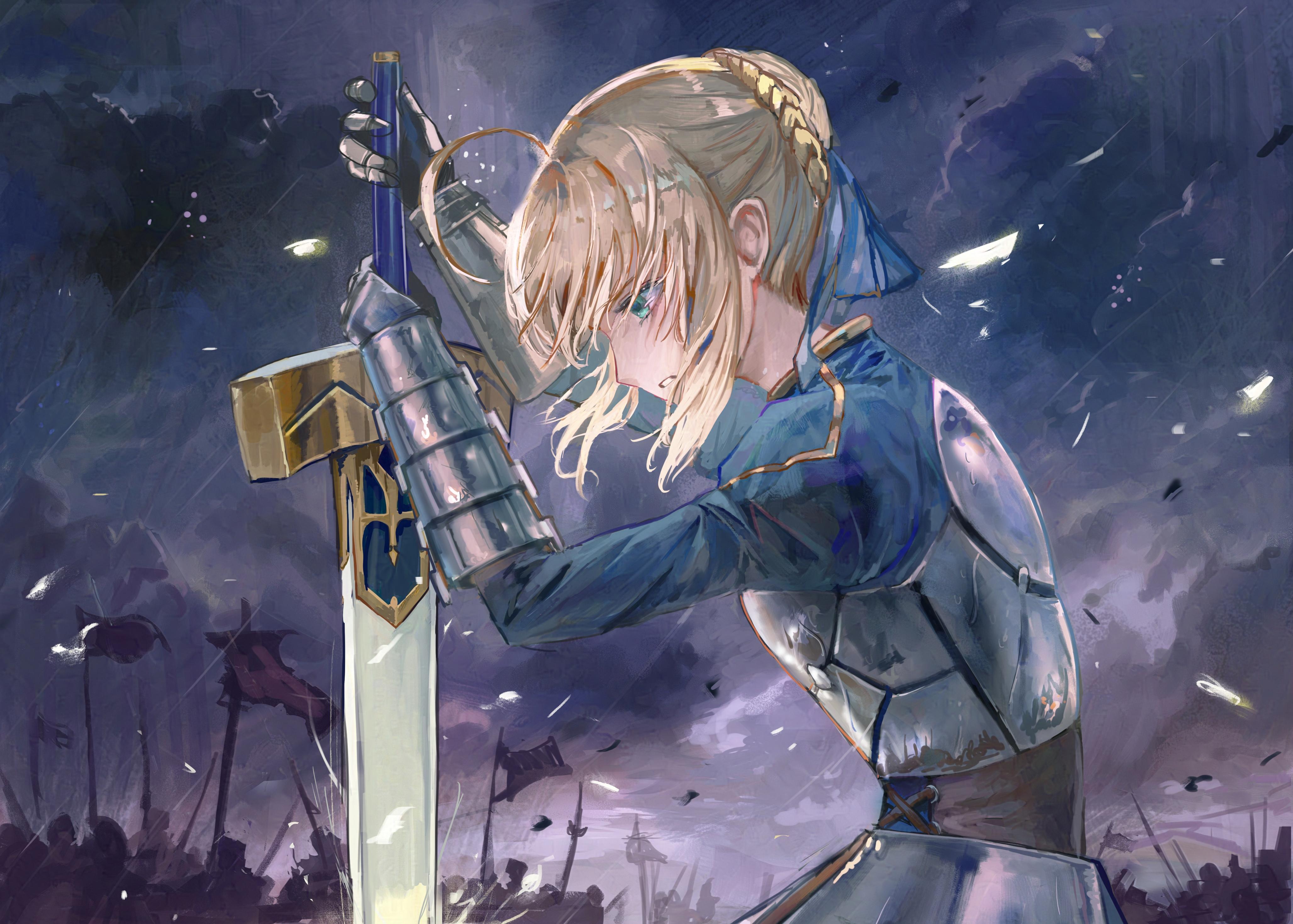 僕が描いたセイバーのファンアート : r/fatestaynight