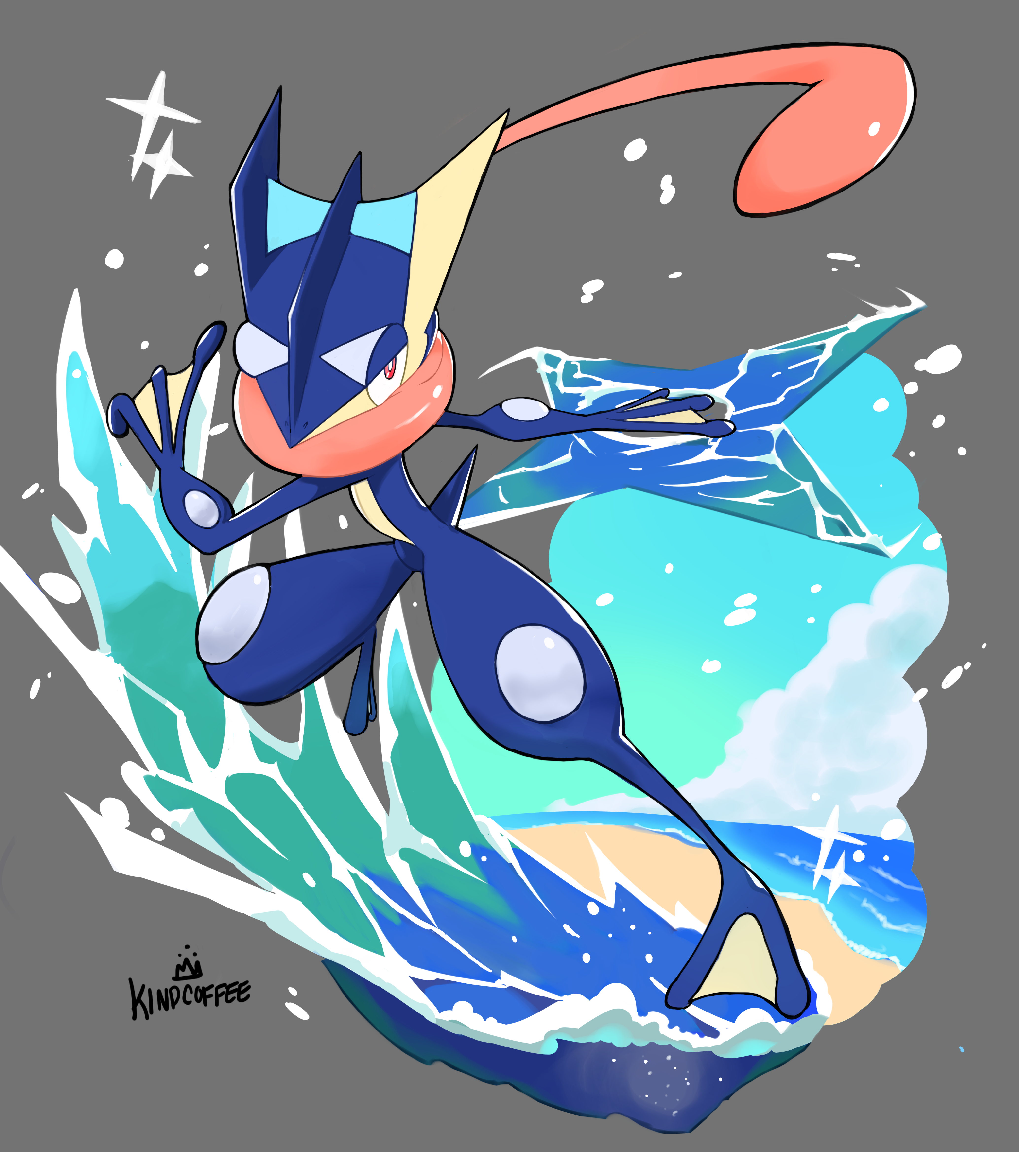 ゲッコウガのファンアート : r/pokemon