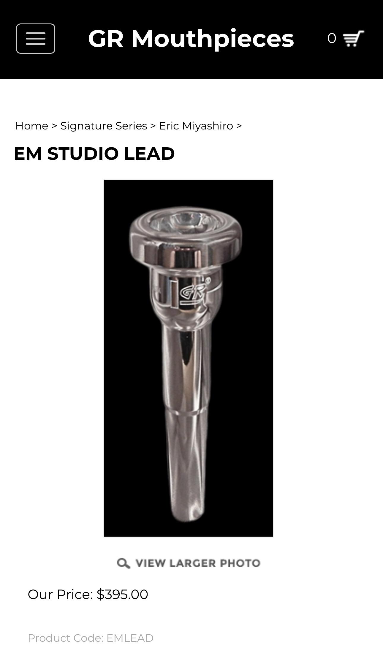 Anyone have this Eric Miyashiro GR mouthpiece? What are your