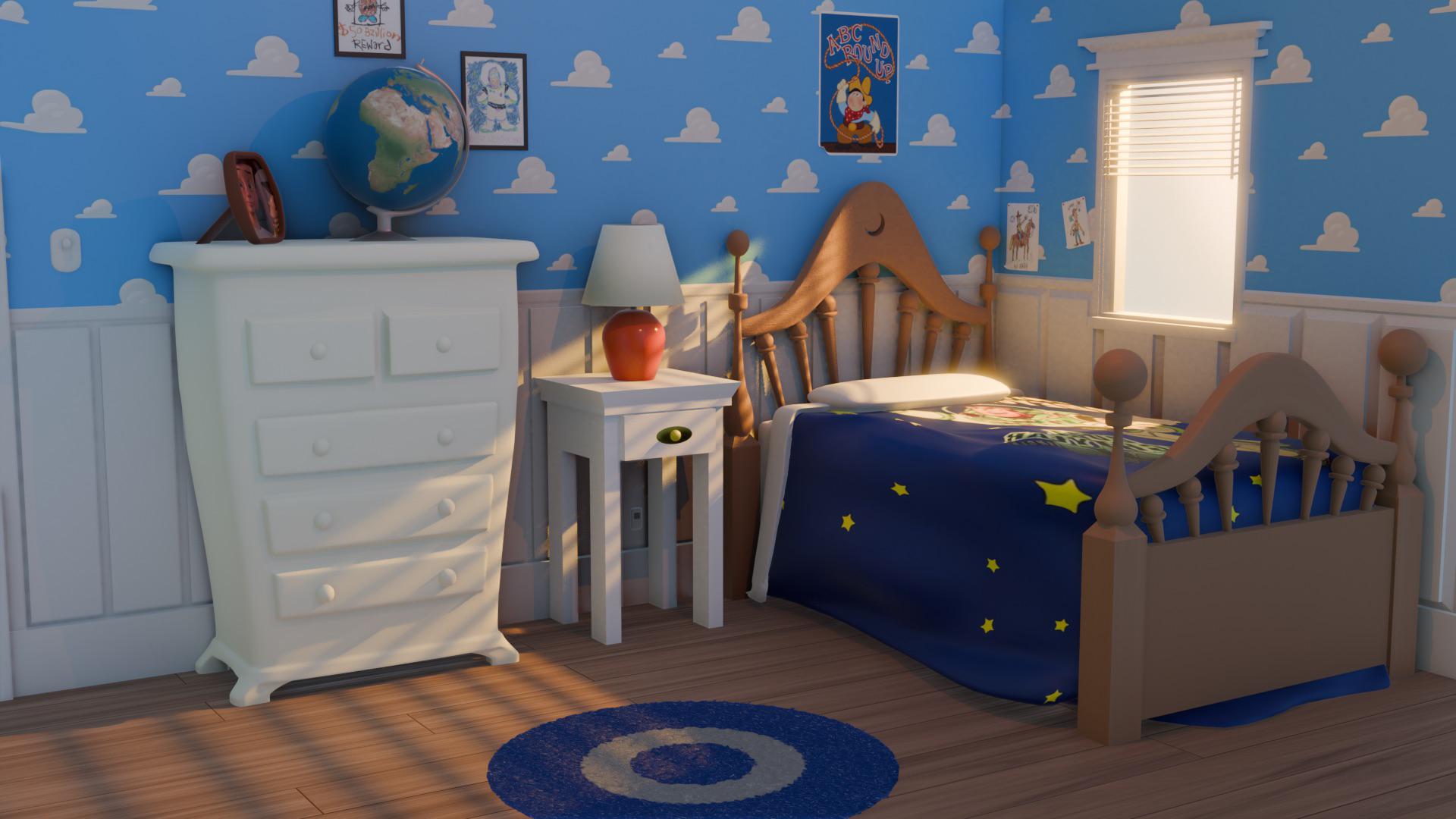 トイ・ストーリーのアンディの部屋 : r/3Dmodeling
