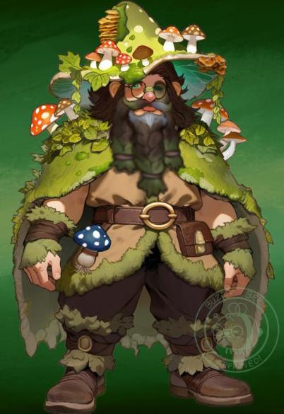 OC] [COMM] Kastigan Morret: Dwarven Circle of Spores Druid : r/DnD