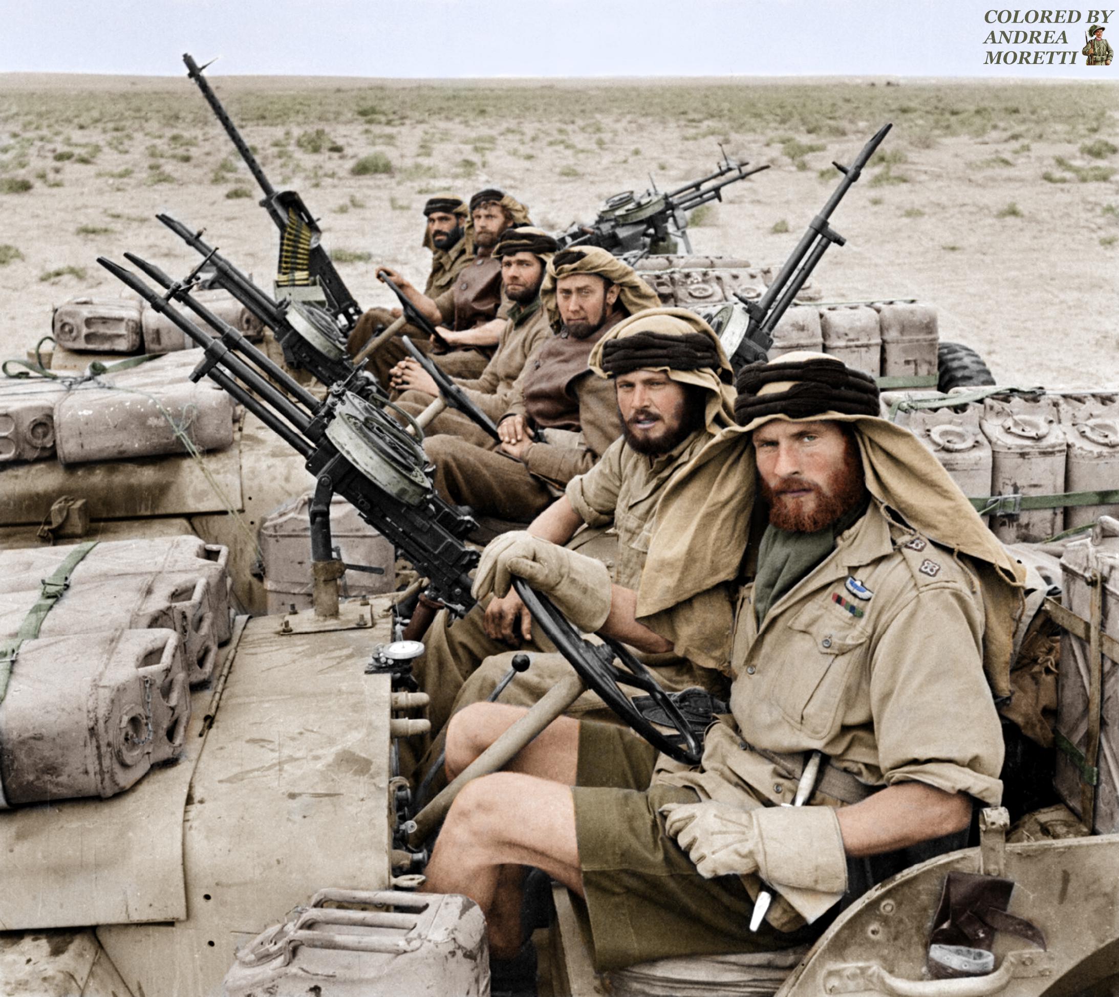 第二次世界大戦中の北アフリカのイギリス特殊部隊SAS（特殊空挺部隊