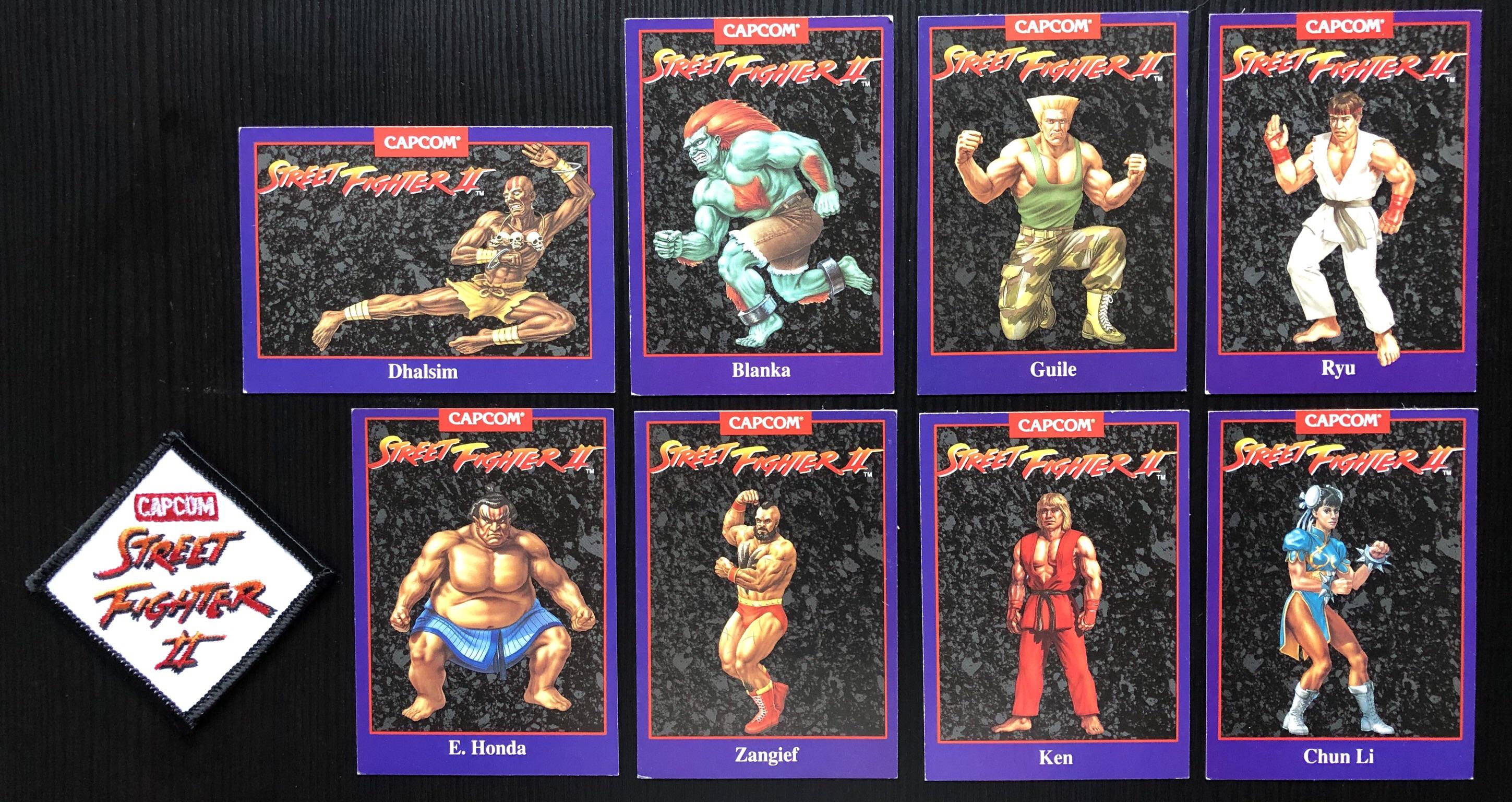 I uncovered these Street Fighter 2 trading cards (and a patch