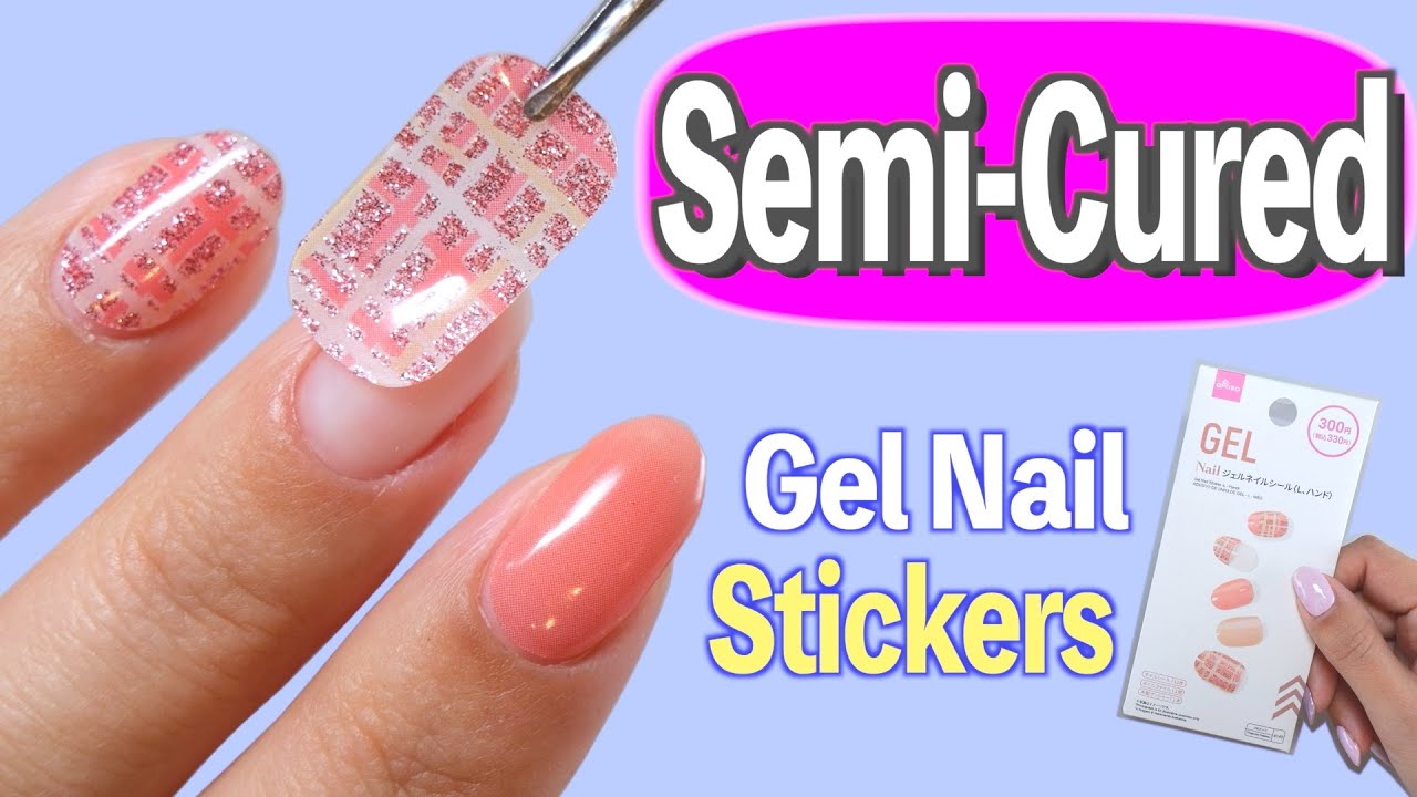 How to Use Semi-Cured Gel Nail Stickers💅 Step by Step【ASKA NAILS
