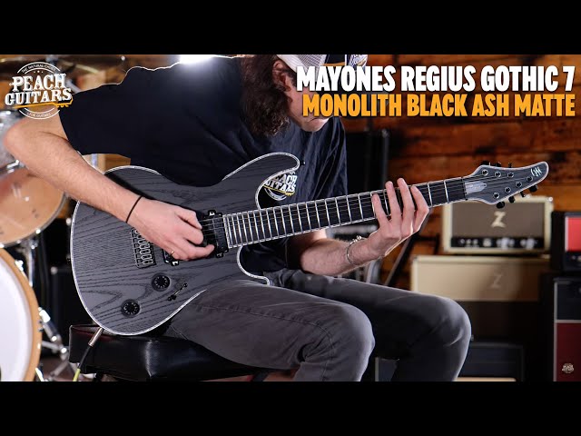No TalkingJust Tones | Mayones Regius Gothic 7 Monolith Black