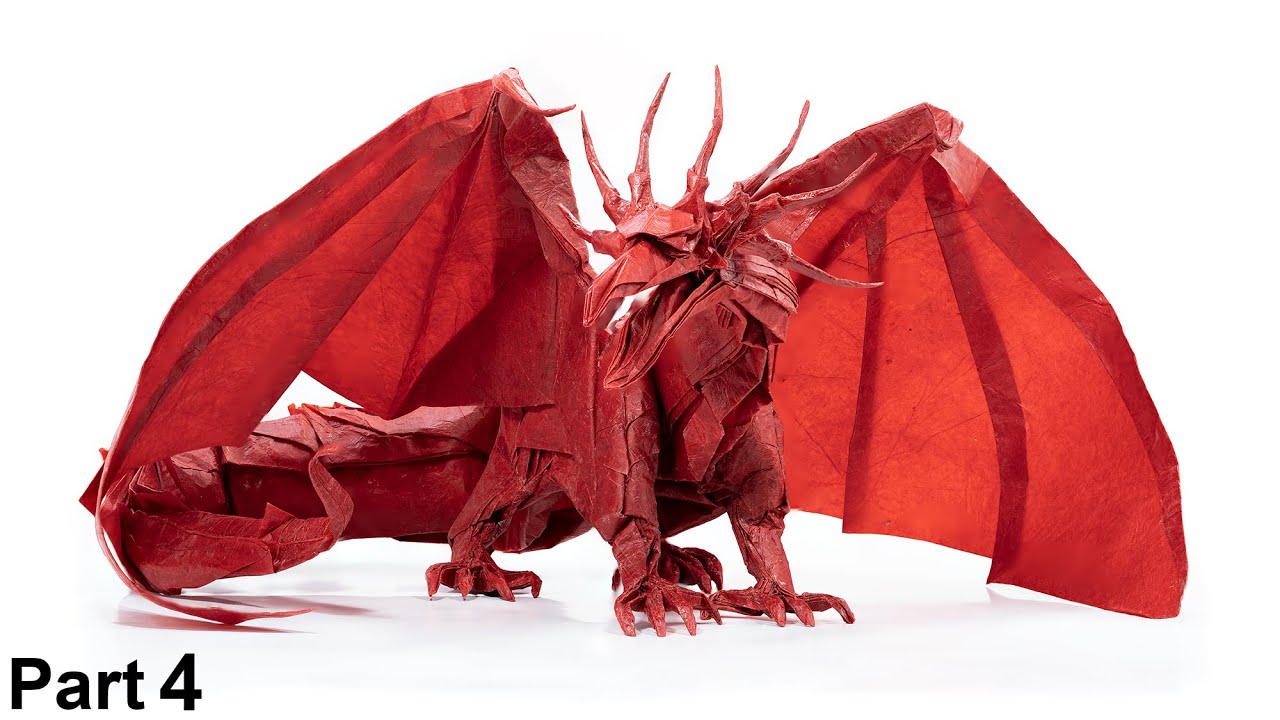 Origami Ancient Dragon (Satoshi Kamiya) part 4 - YouTube
